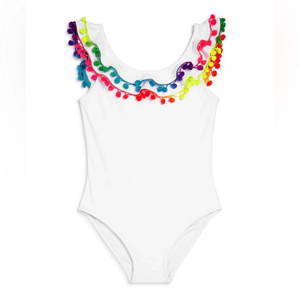 PilyQ Pom Pom Bathing Suit - Picture 1 of 7